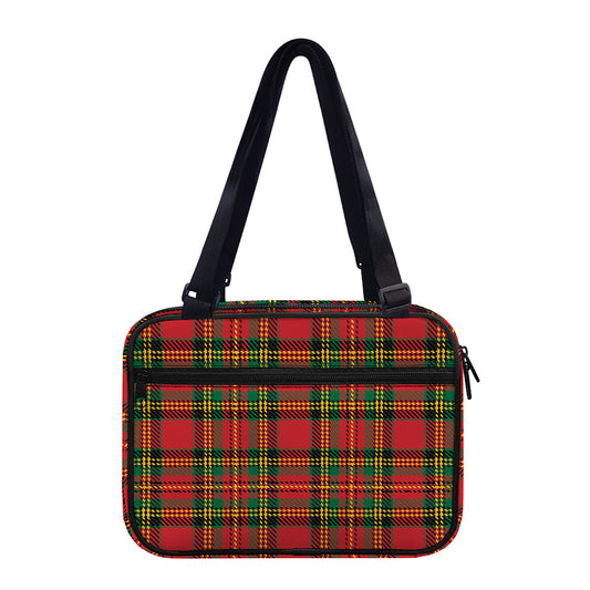Pixel Stewart Scottish Tartan Print Double Strap Bible Bag