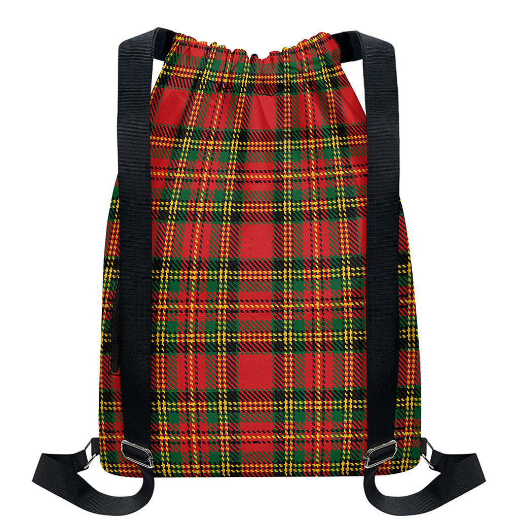 Pixel Stewart Scottish Tartan Print Drawstring Backpack