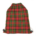 Pixel Stewart Scottish Tartan Print Drawstring Bag