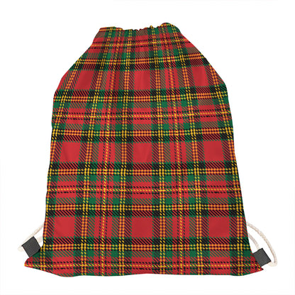 Pixel Stewart Scottish Tartan Print Drawstring Bag