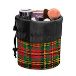 Pixel Stewart Scottish Tartan Print Drawstring Makeup Bag