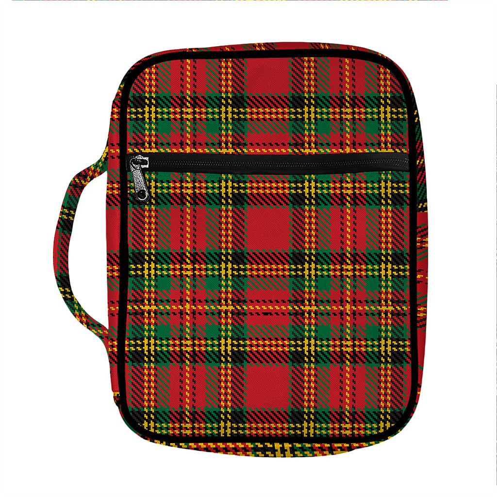 Pixel Stewart Scottish Tartan Print Front Pocket Bible Bag