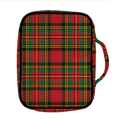 Pixel Stewart Scottish Tartan Print Front Pocket Bible Bag