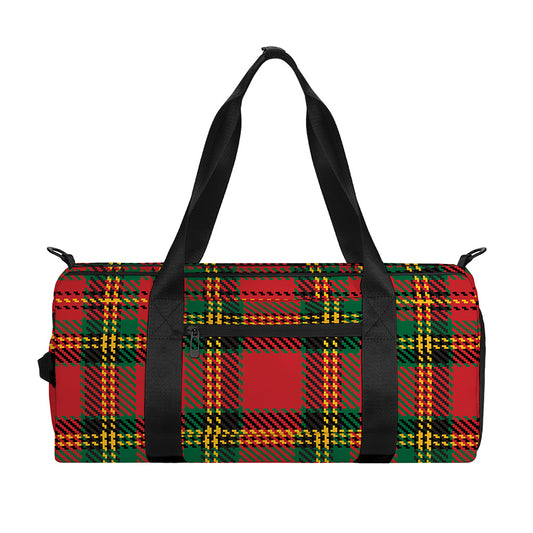 Pixel Stewart Scottish Tartan Print Gym Bag
