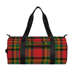 Pixel Stewart Scottish Tartan Print Gym Bag