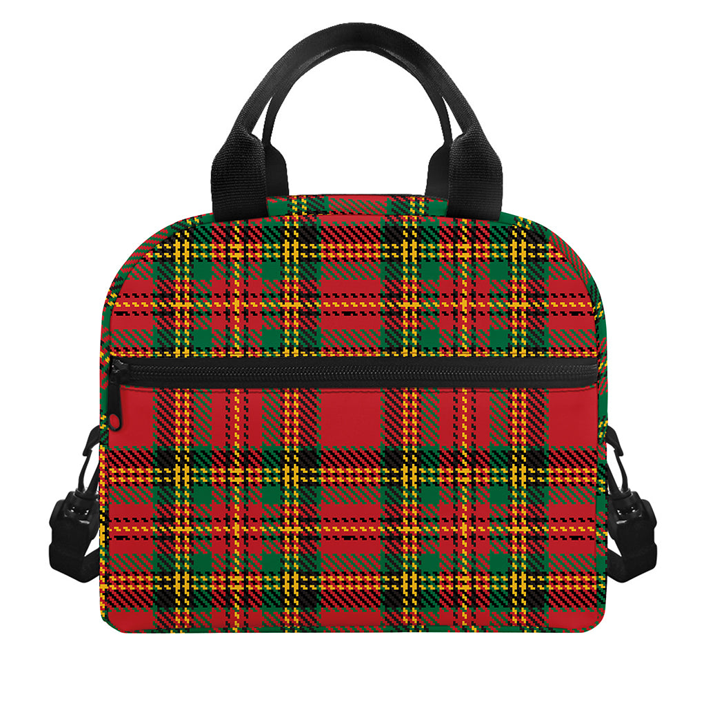 Pixel Stewart Scottish Tartan Print Insulated Lunch Bag