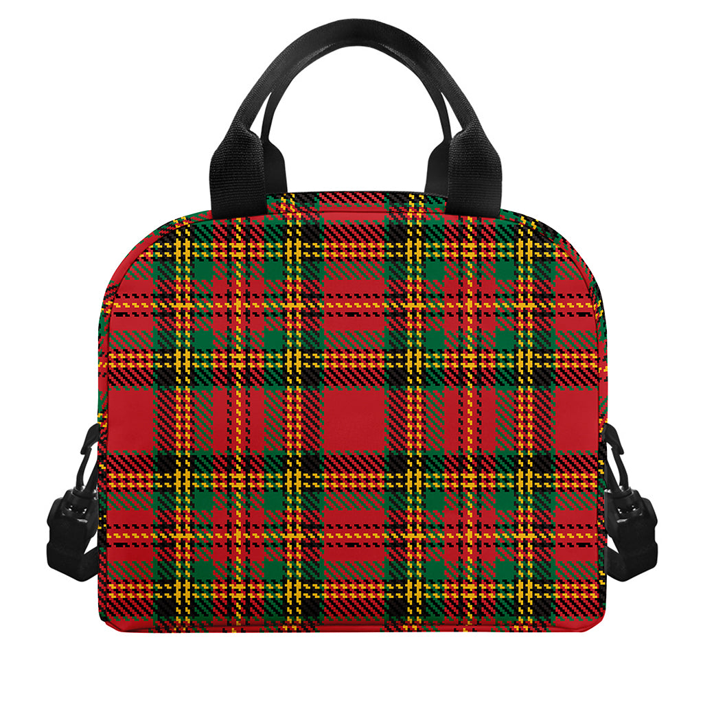 Pixel Stewart Scottish Tartan Print Insulated Lunch Bag