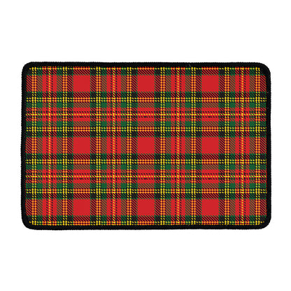 Pixel Stewart Scottish Tartan Print Kitchen Mat