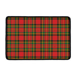 Pixel Stewart Scottish Tartan Print Kitchen Mat