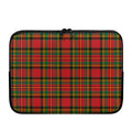 Pixel Stewart Scottish Tartan Print Laptop Sleeve