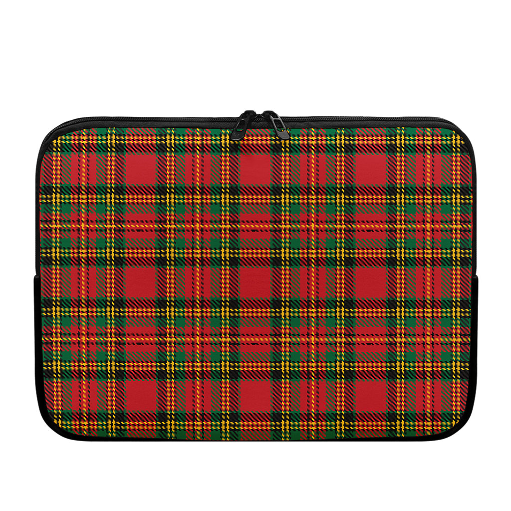 Pixel Stewart Scottish Tartan Print Laptop Sleeve