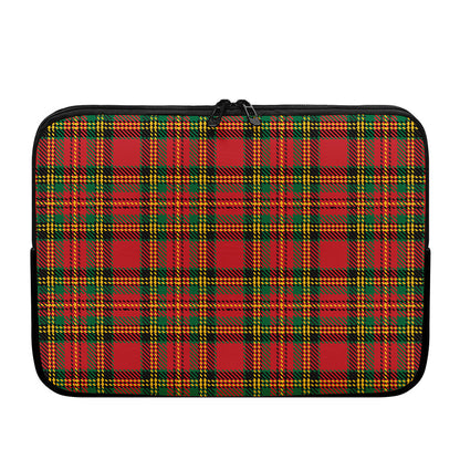Pixel Stewart Scottish Tartan Print Laptop Sleeve