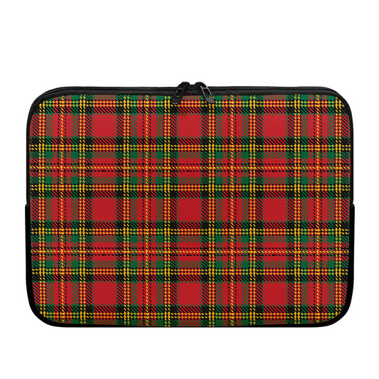 Pixel Stewart Scottish Tartan Print Laptop Sleeve