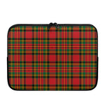 Pixel Stewart Scottish Tartan Print Laptop Sleeve