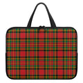 Pixel Stewart Scottish Tartan Print Laptop Sleeve With Handle