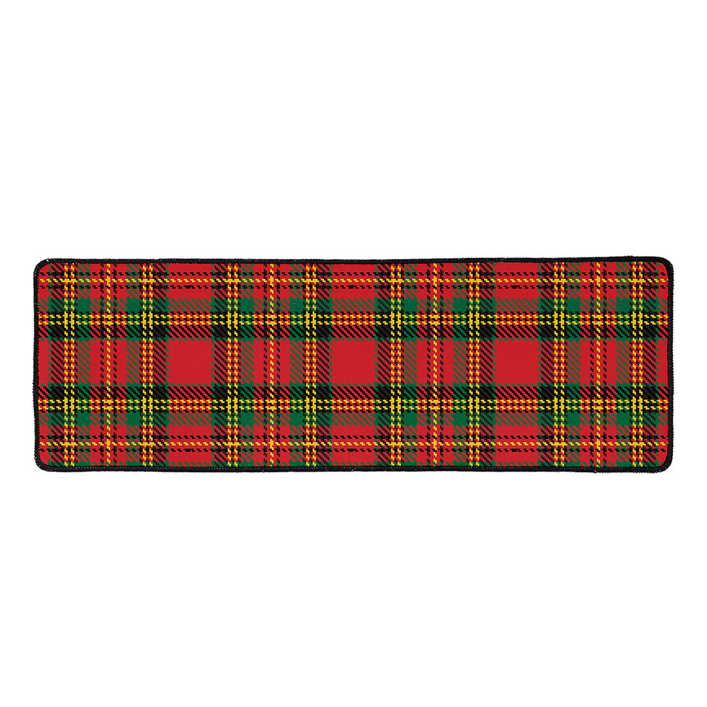 Pixel Stewart Scottish Tartan Print Long Kitchen Mat