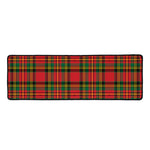 Pixel Stewart Scottish Tartan Print Long Kitchen Mat