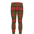 Pixel Stewart Scottish Tartan Print Men's Leggings