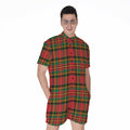 Pixel Stewart Scottish Tartan Print Men's Romper