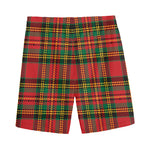 Pixel Stewart Scottish Tartan Print Men's Sports Shorts