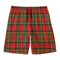 Pixel Stewart Scottish Tartan Print Men's Swim Trunks