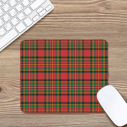 Pixel Stewart Scottish Tartan Print Mouse Pad