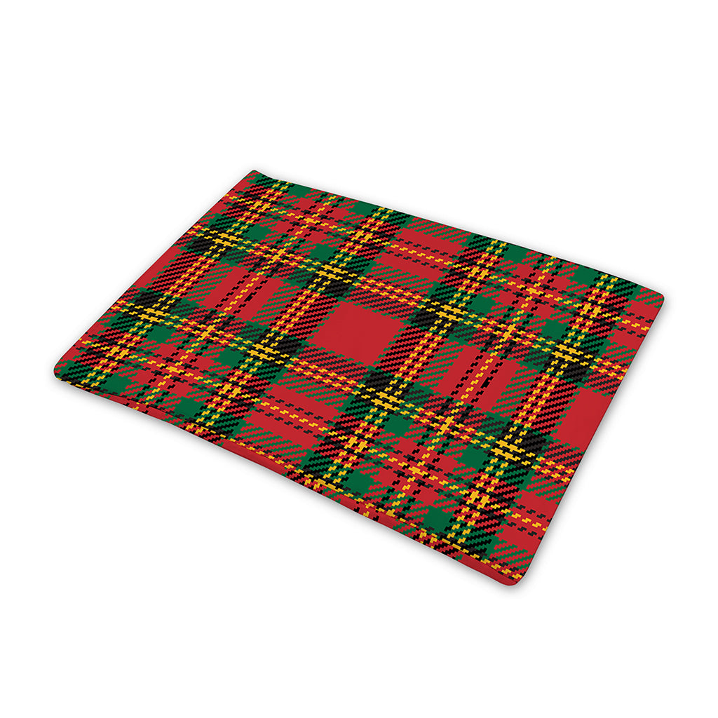 Pixel Stewart Scottish Tartan Print Pet Cooling Mat Cover