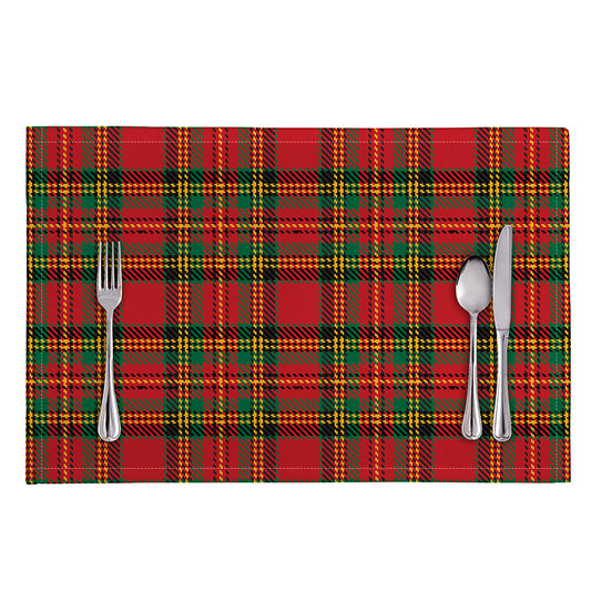Pixel Stewart Scottish Tartan Print Placemat