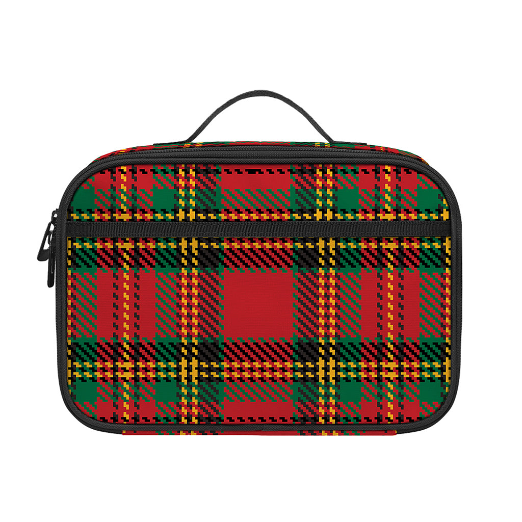 Pixel Stewart Scottish Tartan Print Portable Lunch Bag