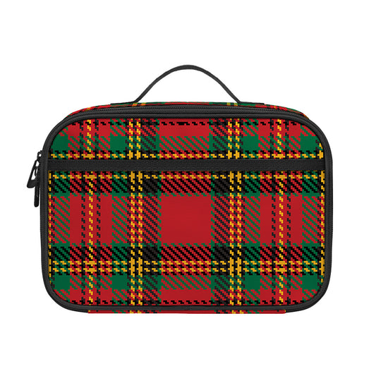 Pixel Stewart Scottish Tartan Print Portable Lunch Bag