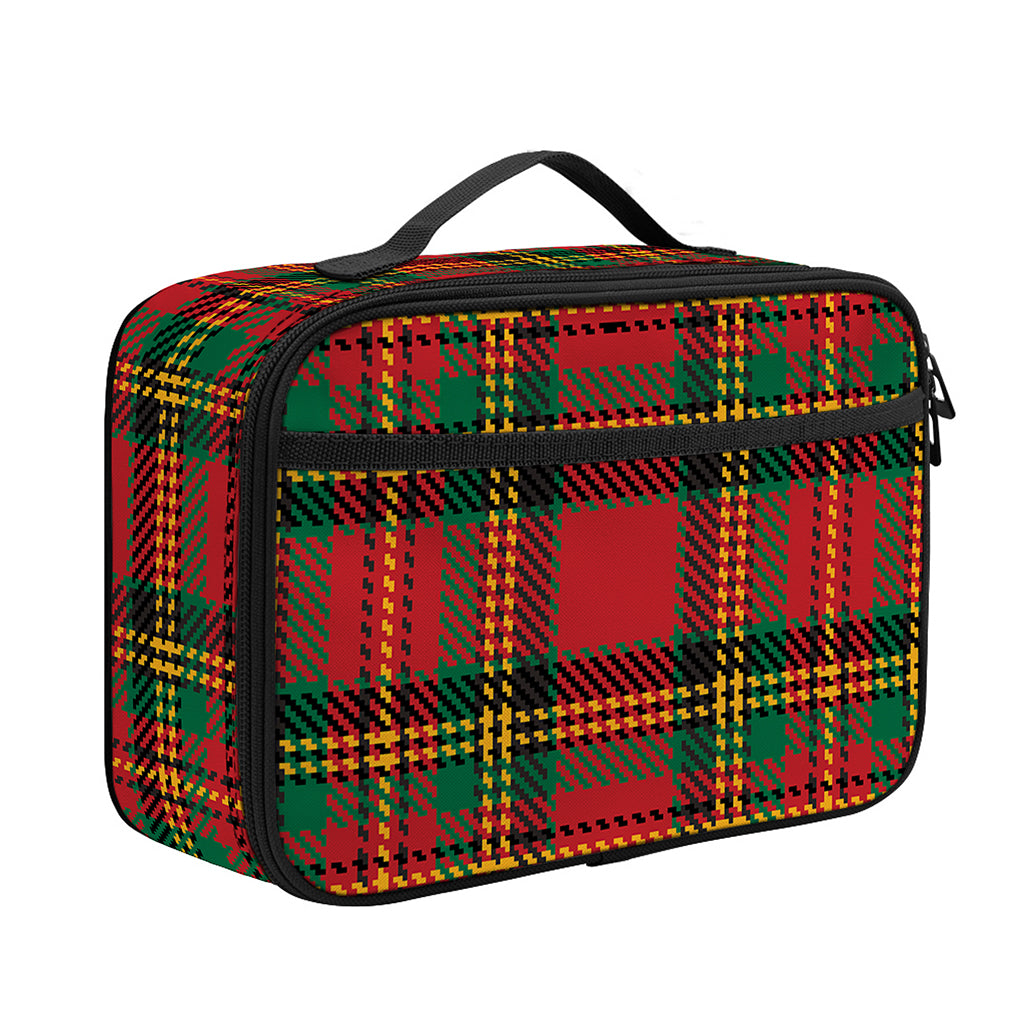 Pixel Stewart Scottish Tartan Print Portable Lunch Bag