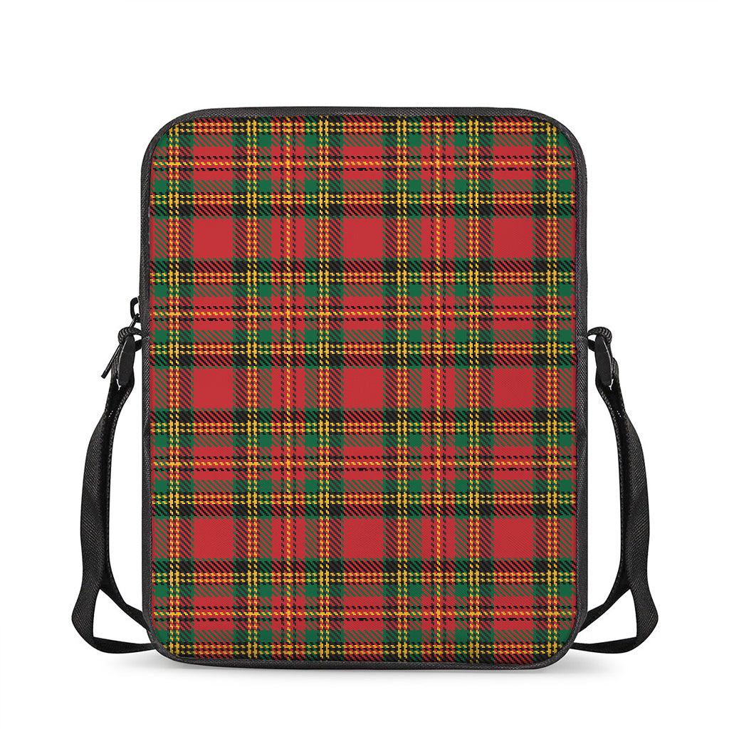 Pixel Stewart Scottish Tartan Print Rectangular Crossbody Bag