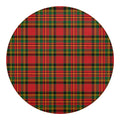 Pixel Stewart Scottish Tartan Print Round Blanket