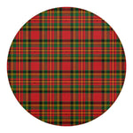 Pixel Stewart Scottish Tartan Print Round Blanket