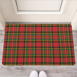 Pixel Stewart Scottish Tartan Print Rubber Doormat