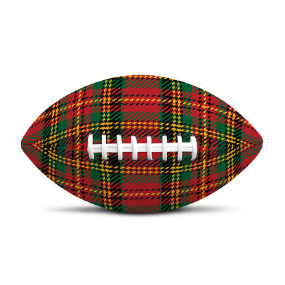 Pixel Stewart Scottish Tartan Print Rugby Ball