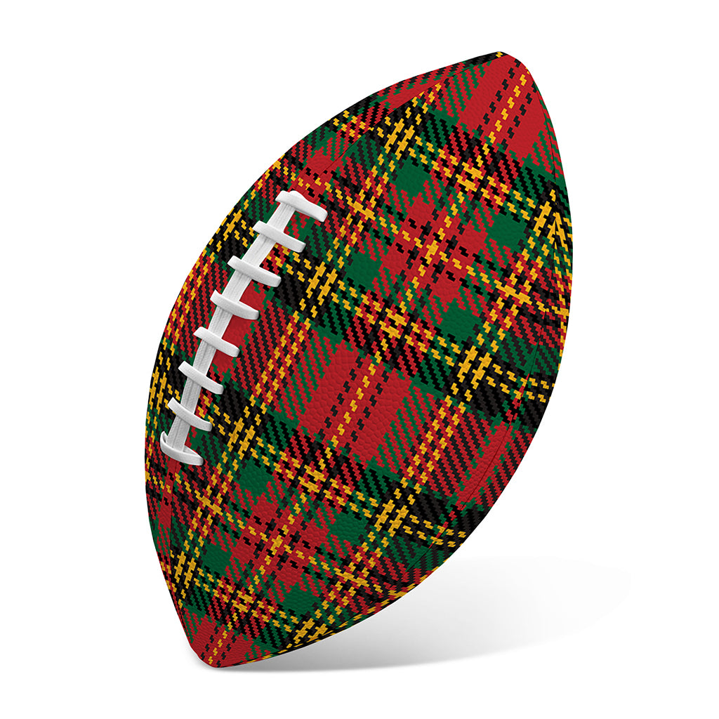 Pixel Stewart Scottish Tartan Print Rugby Ball
