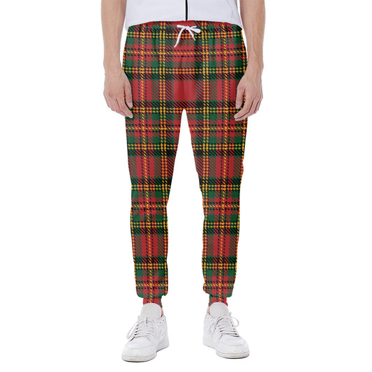 Pixel Stewart Scottish Tartan Print Scuba Joggers