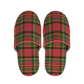 Pixel Stewart Scottish Tartan Print Slippers