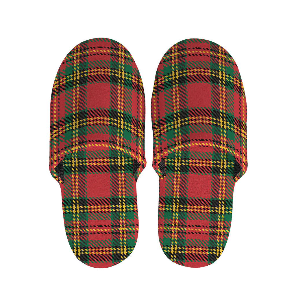 Pixel Stewart Scottish Tartan Print Slippers