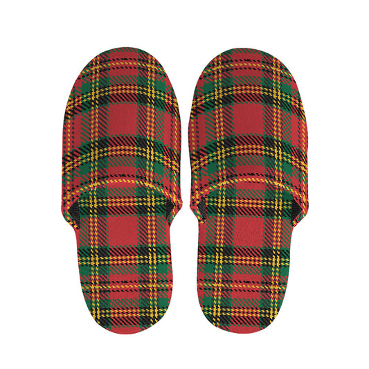 Pixel Stewart Scottish Tartan Print Slippers