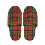 Pixel Stewart Scottish Tartan Print Slippers