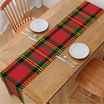 Pixel Stewart Scottish Tartan Print Table Runner