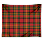 Pixel Stewart Scottish Tartan Print Tapestry