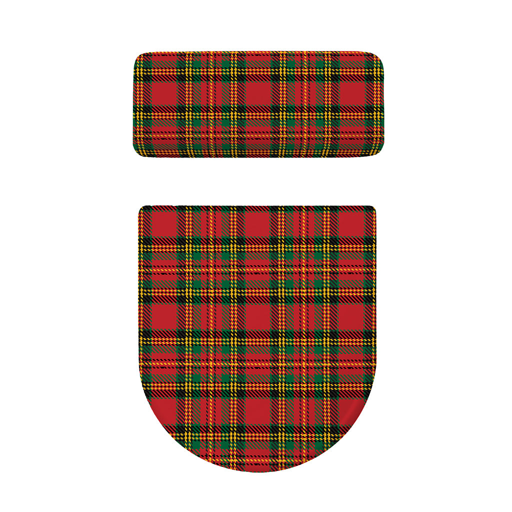 Pixel Stewart Scottish Tartan Print Toilet Lid And Tank Cover Set