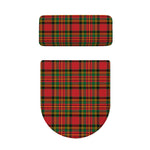 Pixel Stewart Scottish Tartan Print Toilet Lid And Tank Cover Set