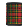 Pixel Stewart Scottish Tartan Print Trifold Wallet