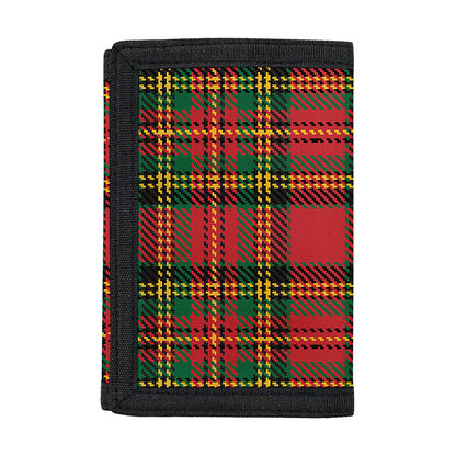 Pixel Stewart Scottish Tartan Print Trifold Wallet