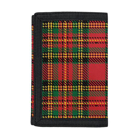 Pixel Stewart Scottish Tartan Print Trifold Wallet