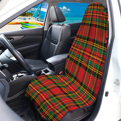 Pixel Stewart Scottish Tartan Print Waterproof Car Seat Cover